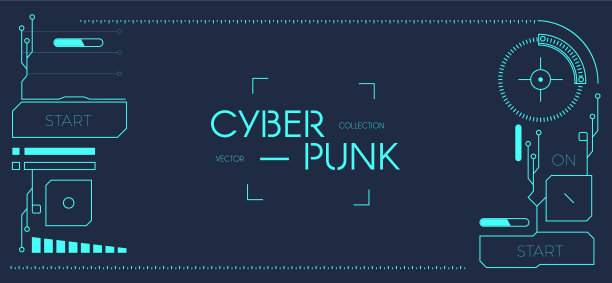 高科技几何背景与主板和图片下载