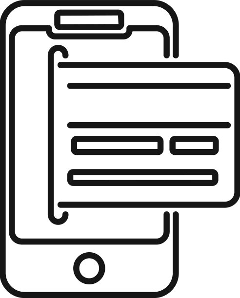 手机信用卡图标轮廓钱支付图片下载