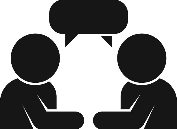 群友交谈图标简单的人图片下载