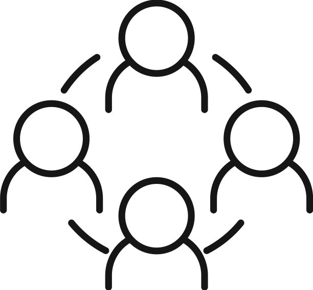 团队会议图标大纲说话思考图片下载