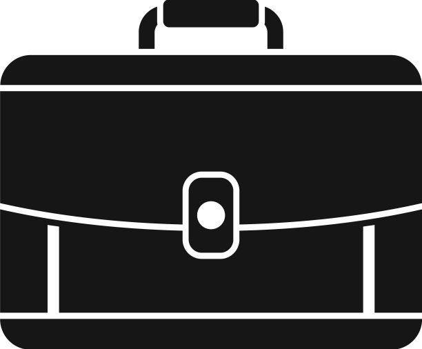 携带公文包图标的简易工作包图片下载