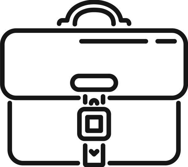 商人公文包图标轮廓工作图片下载