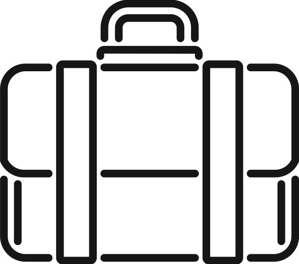 男人公文包图标轮廓工作包图片下载