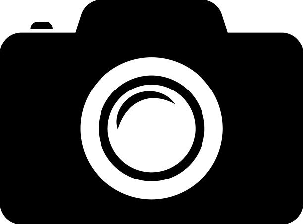 相机照片图标黑色图像平风格图片下载