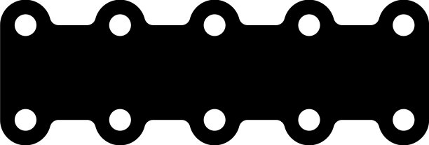 汽车发动机垫片图标黑色图像平图片下载