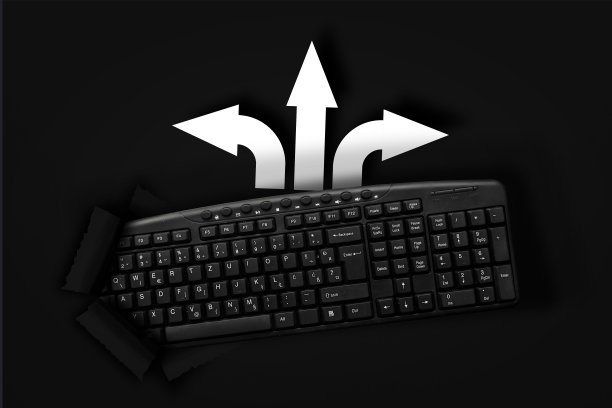 PC键盘具有三个方向的箭头选择图片下载