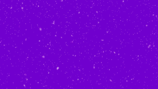 雪花落在紫罗兰的背景，冬天的雪。三维渲染图片下载