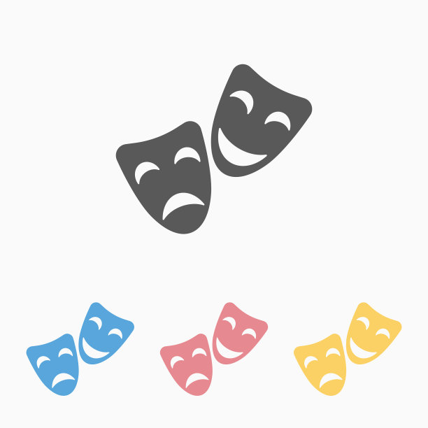 戏剧面具图标图片下载