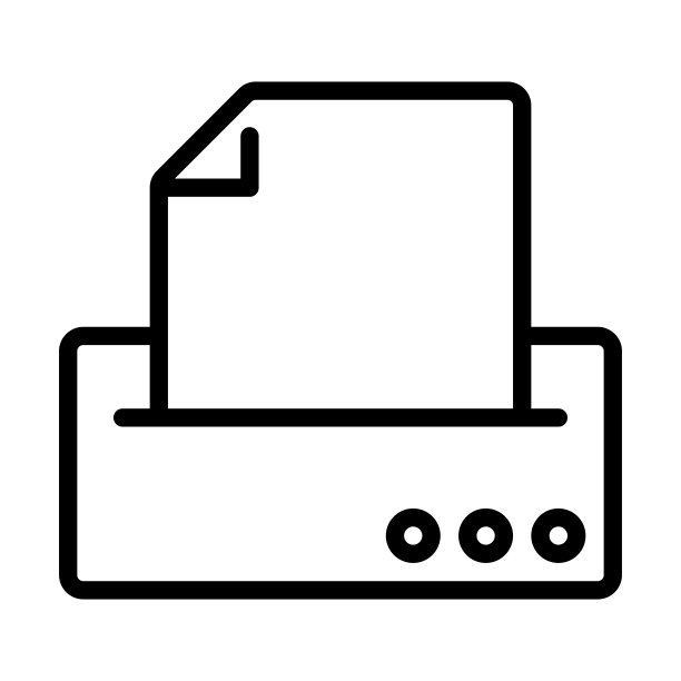 打印机轮廓图标图片下载