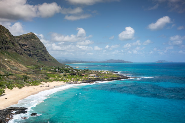 夏威夷的大海，清澈的海水图片下载