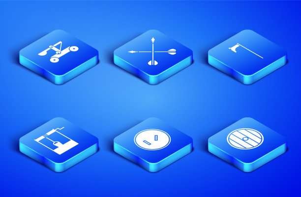 设圆形木盾牌弹射石图片下载