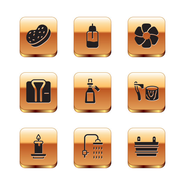 设置沐浴海绵香气蜡烛淋浴必不可少图片下载