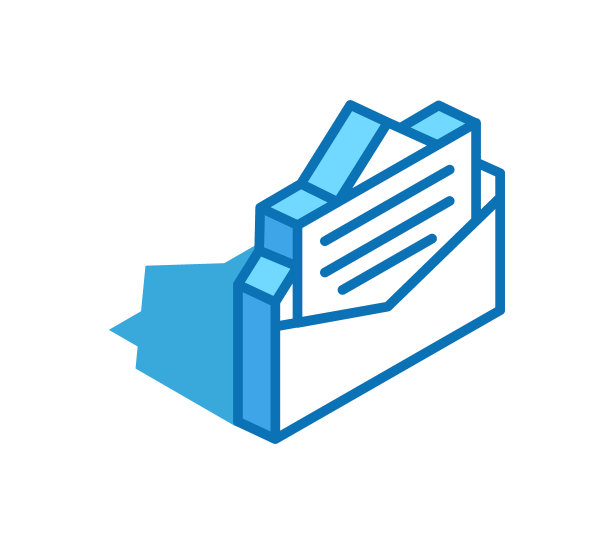 信等距图标。正面评价，网上留言3D线条风格符号。图片下载