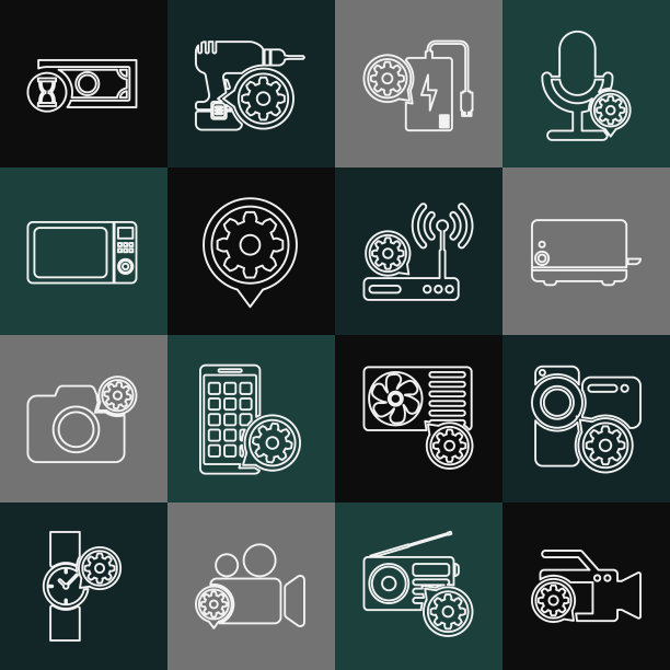 设定线摄像机设定面包机充电宝图片下载