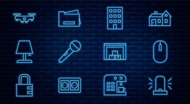 设定线闪光警报器电脑鼠标屋图片下载