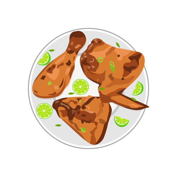 鸡肉和薯条jerk加勒比美食图片下载