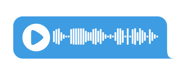 录制语音消息模板。语音气泡中录音的UI元素。矢量图图片下载