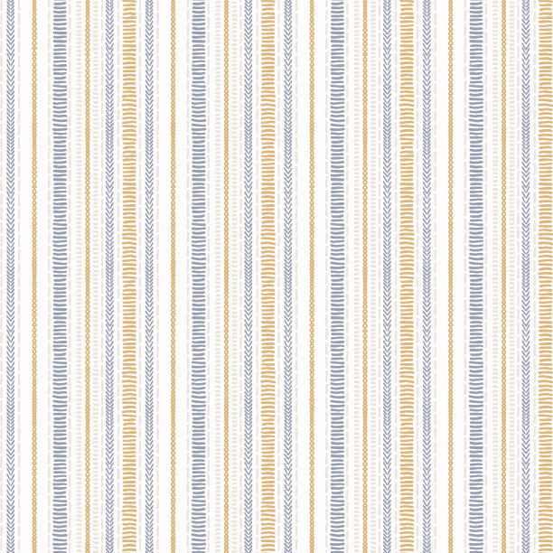 无缝法国乡村厨房条纹织物图片下载