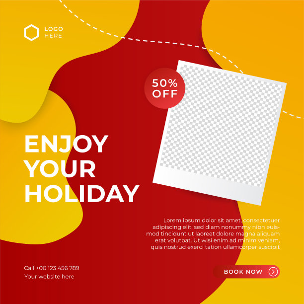 现代通用社交媒体发帖模板。网页横幅，传单或海报的广告提供销售促进营销。为旅游、商务、美食设计菜单、时尚、创意数码机构。图片下载