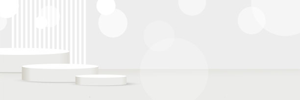 向量抽象图形设计旗帜图案背景模板。白色抽象横幅背景图片下载