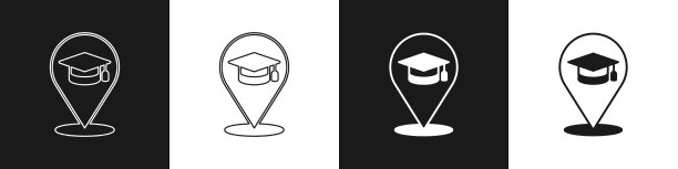 设置在线教育和毕业图标隔离图片下载