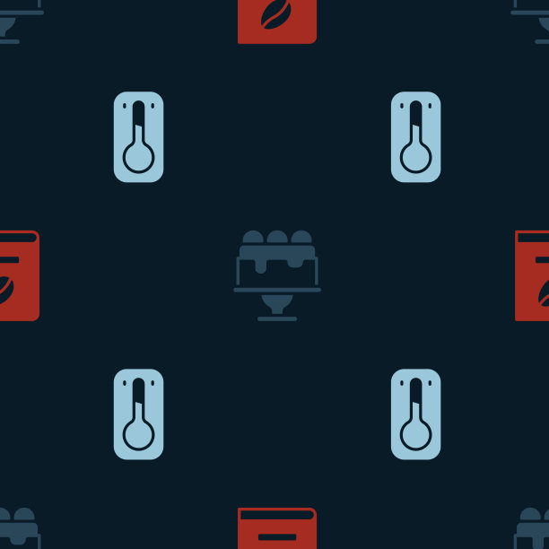 把咖啡书蛋糕和温度计调成无缝连接图片下载