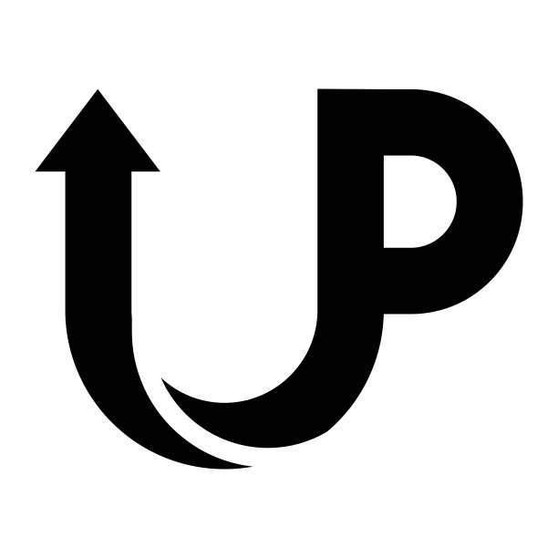 Up字母u和p logo模板启动概念图片下载