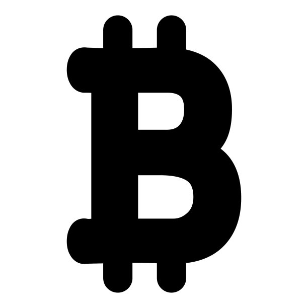 白色背景上的比特币扁平图标图片下载