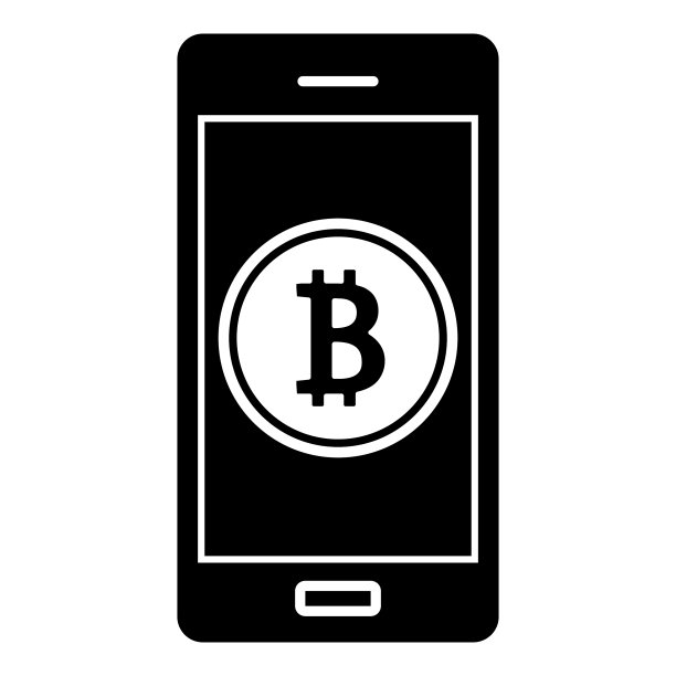 比特币平面图标孤立在白色背景图片下载