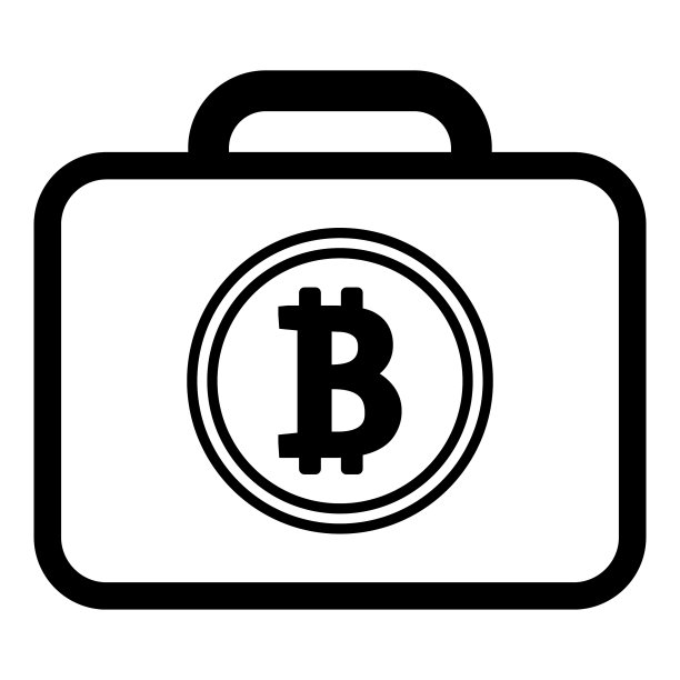 白色背景上的比特币扁平图标图片下载