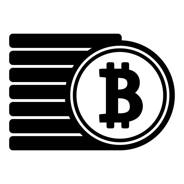 白色背景上的比特币扁平图标图片下载