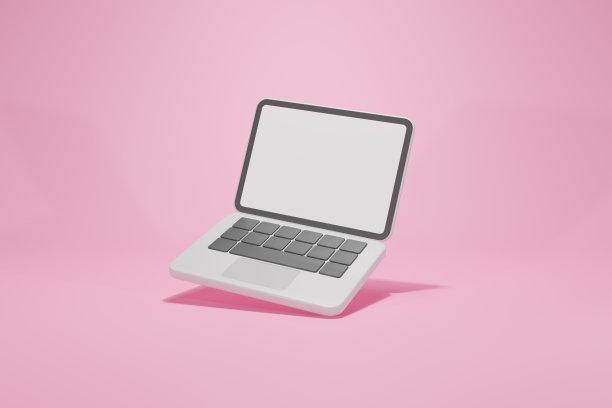 3D渲染笔记本电脑笔记本电脑符号透视视图图片下载