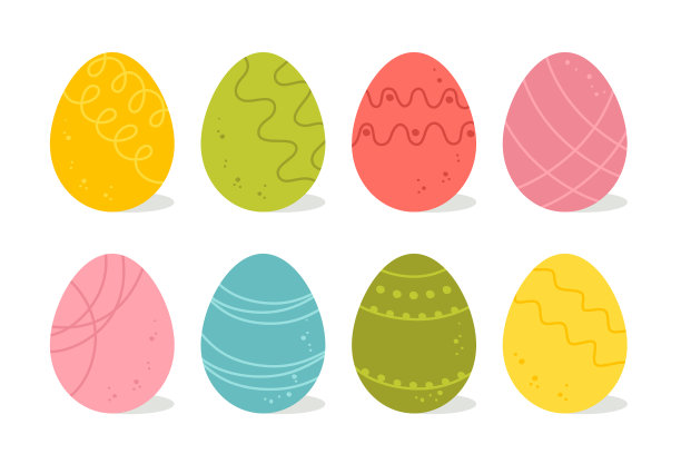 一套有图案的复活节彩蛋图片下载