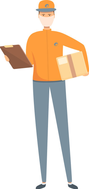 快捷快递图标卡通安全图片下载