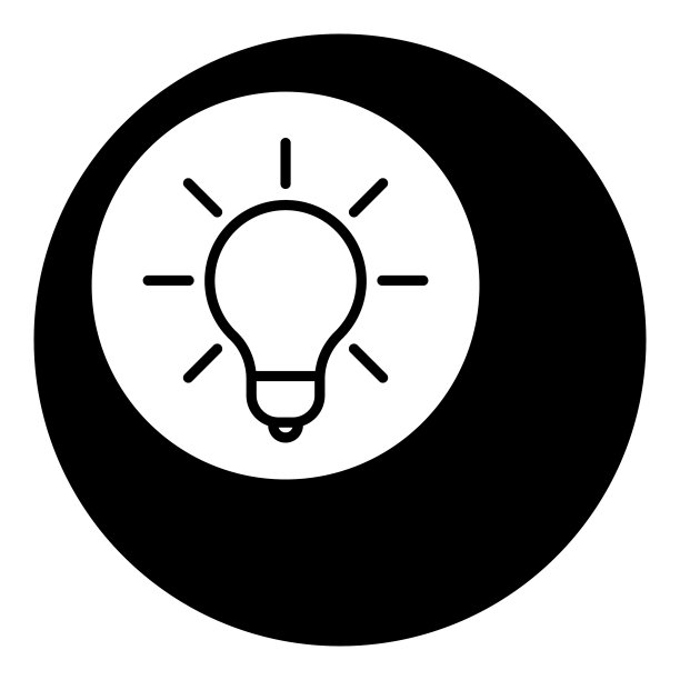 白色隔离的圆形和球体扁平图标图片下载