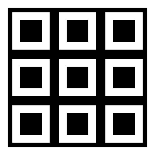 方形平面图标孤立在白色背景图片下载