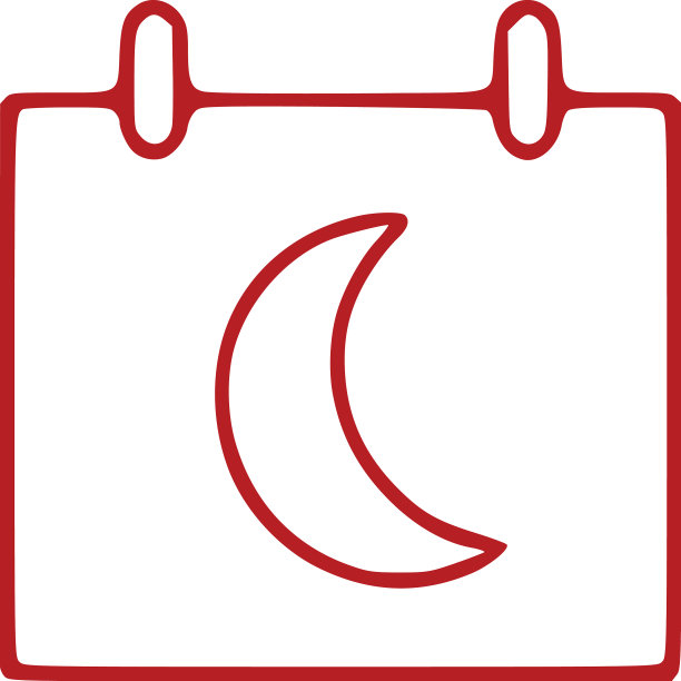 月历轮廓图标孤立在白色上图片下载