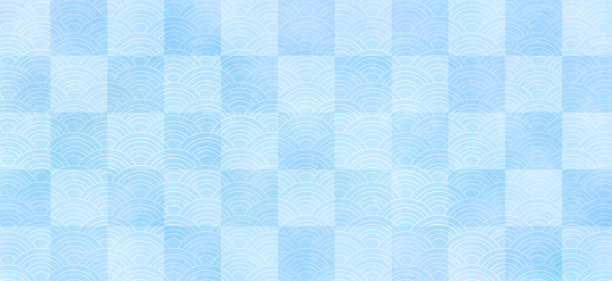 日式风格装饰图案，波浪背景。图片下载