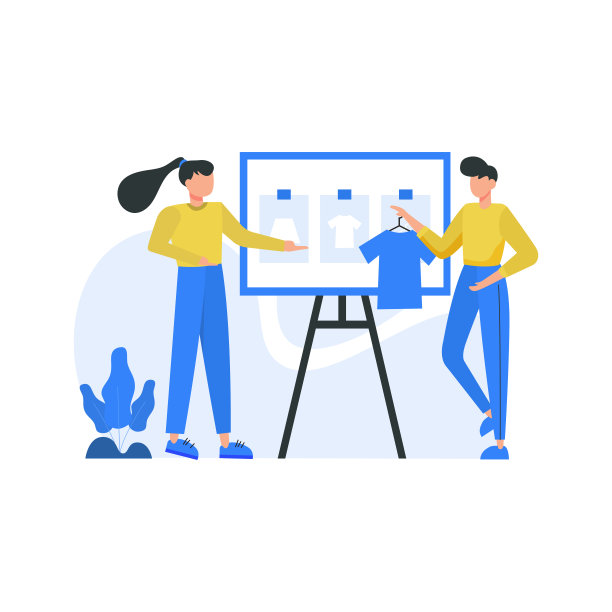 服装设计师在公共场所设计和展示他们的作品矢量插图图片下载