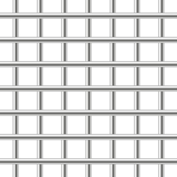 复古风格的钢栅。矢量插图。股票的形象。图片下载