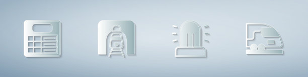 设置火车站板铁路隧道闪光器图片下载