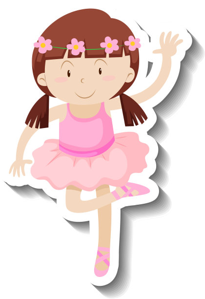 卡通小芭蕾舞演员图片下载