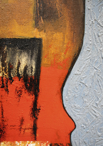 抽象油画背景。画布上的油画质感。手绘油画图片下载