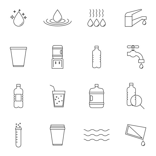 集水于一身的现代细线格调高图片下载