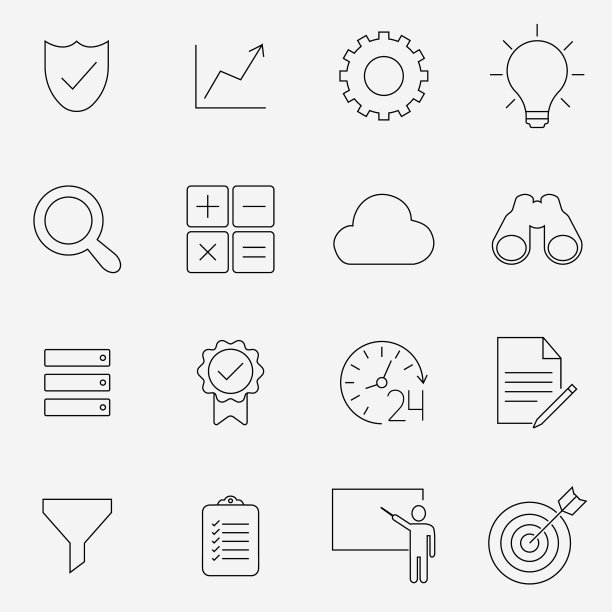 数据分析统计分析图标设置图片下载