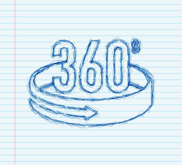 素描360度角几何图标图片下载