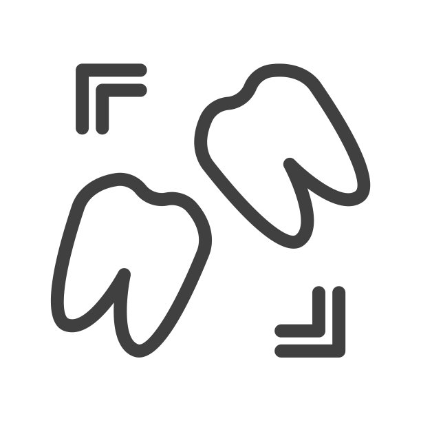牙齿线条图标图片下载