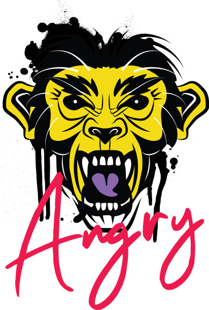 愤怒的t恤设计准备打印图片下载