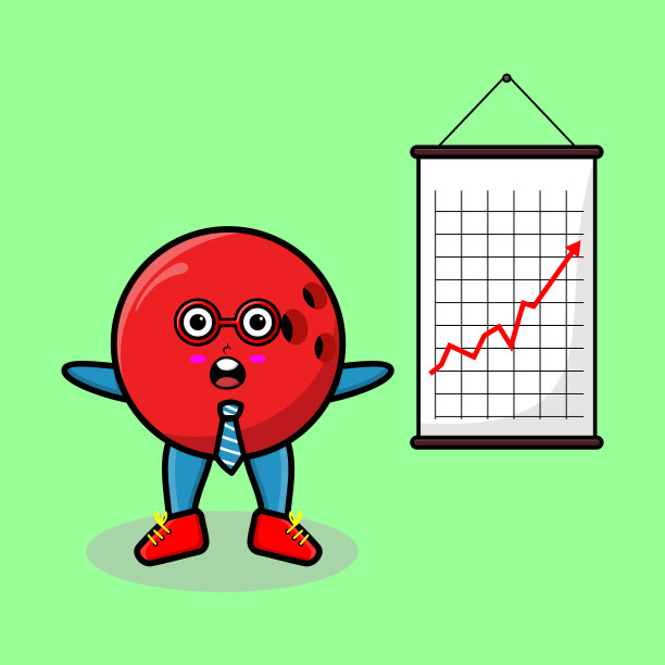 可爱的卡通保龄球商人礼品图片下载