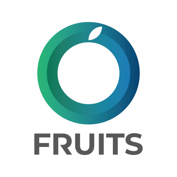 圆形符号设计插画，苹果水果符号图片下载